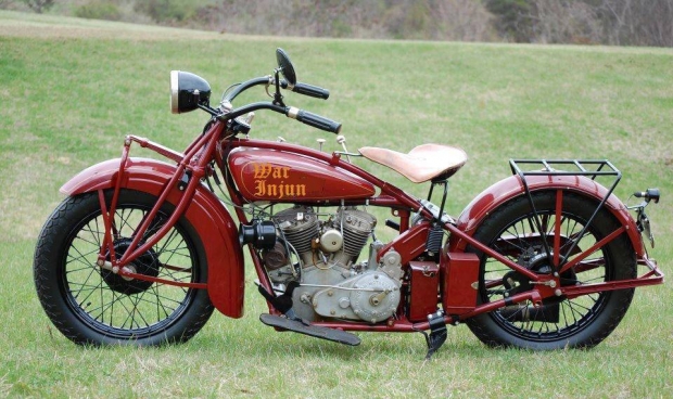 Old Classic War Injun Motorcycle