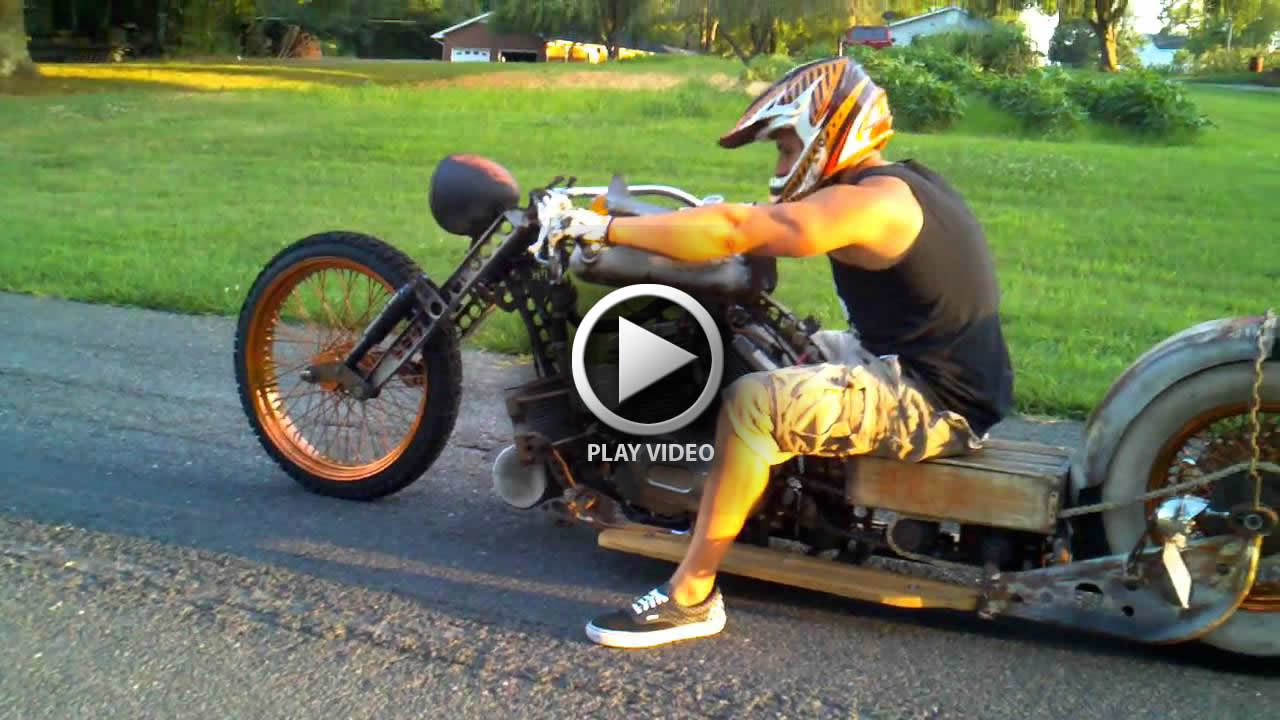 Rat Rod Chopper Motorcycle